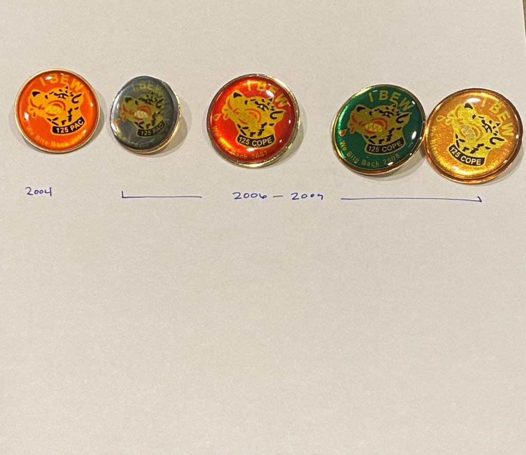 PAC Pins (2004 & 2006-2009) – IBEW 125 Store