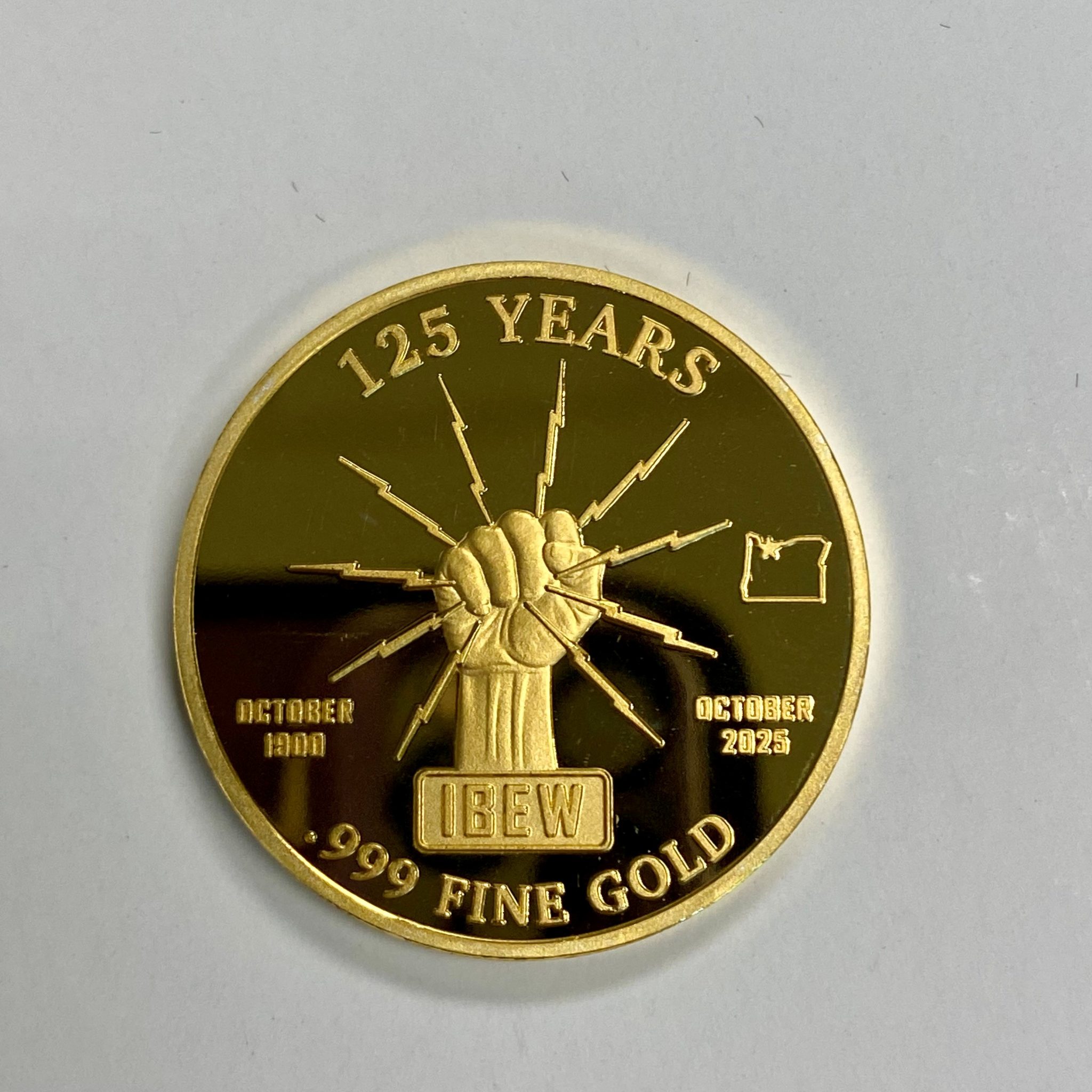 GOLD COIN RAFFLE – 1 TICKET – IBEW 125 Store